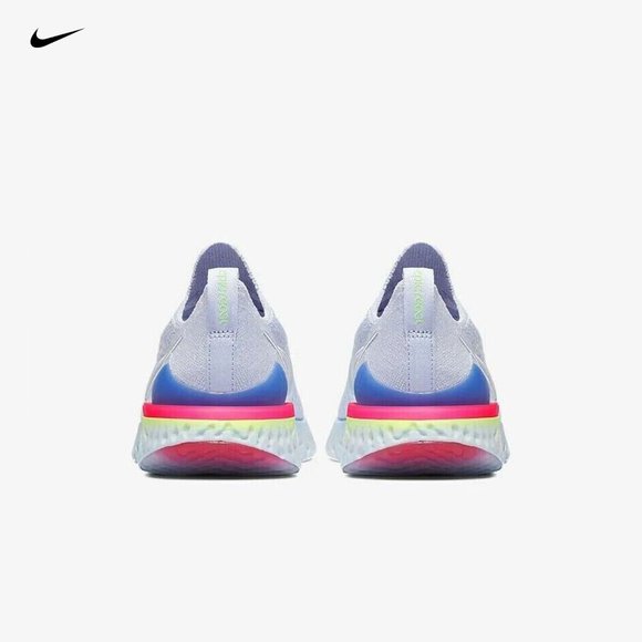 Nike Men's Epic React Flyknit 2 Running Shoes Hydrogen Blue Size BQ8928-453 - Picture 4 of 15